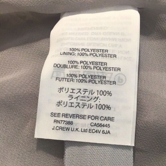 J. Crew Coral Gray Velvety Ruffle Tank Blouse - Picture 16 of 16